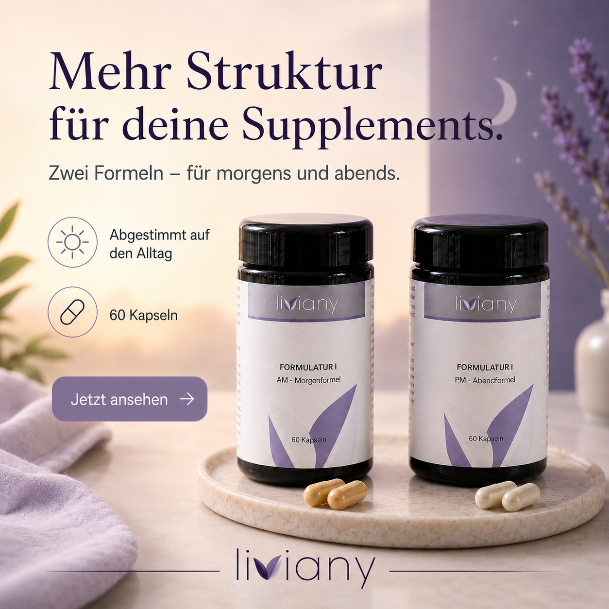 AM & PM Vorteils-Set mit 13 Inhaltsstoffen